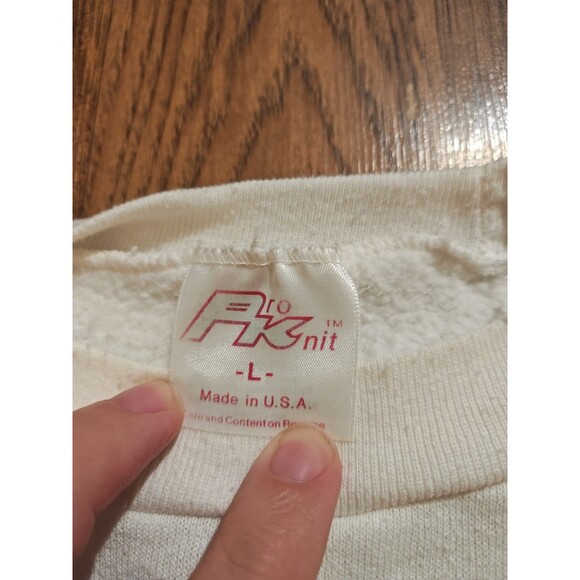 VTG 80s California Raisins Grapevine Sweatshirt Sweater Adult Large White - Picture 2 of 7